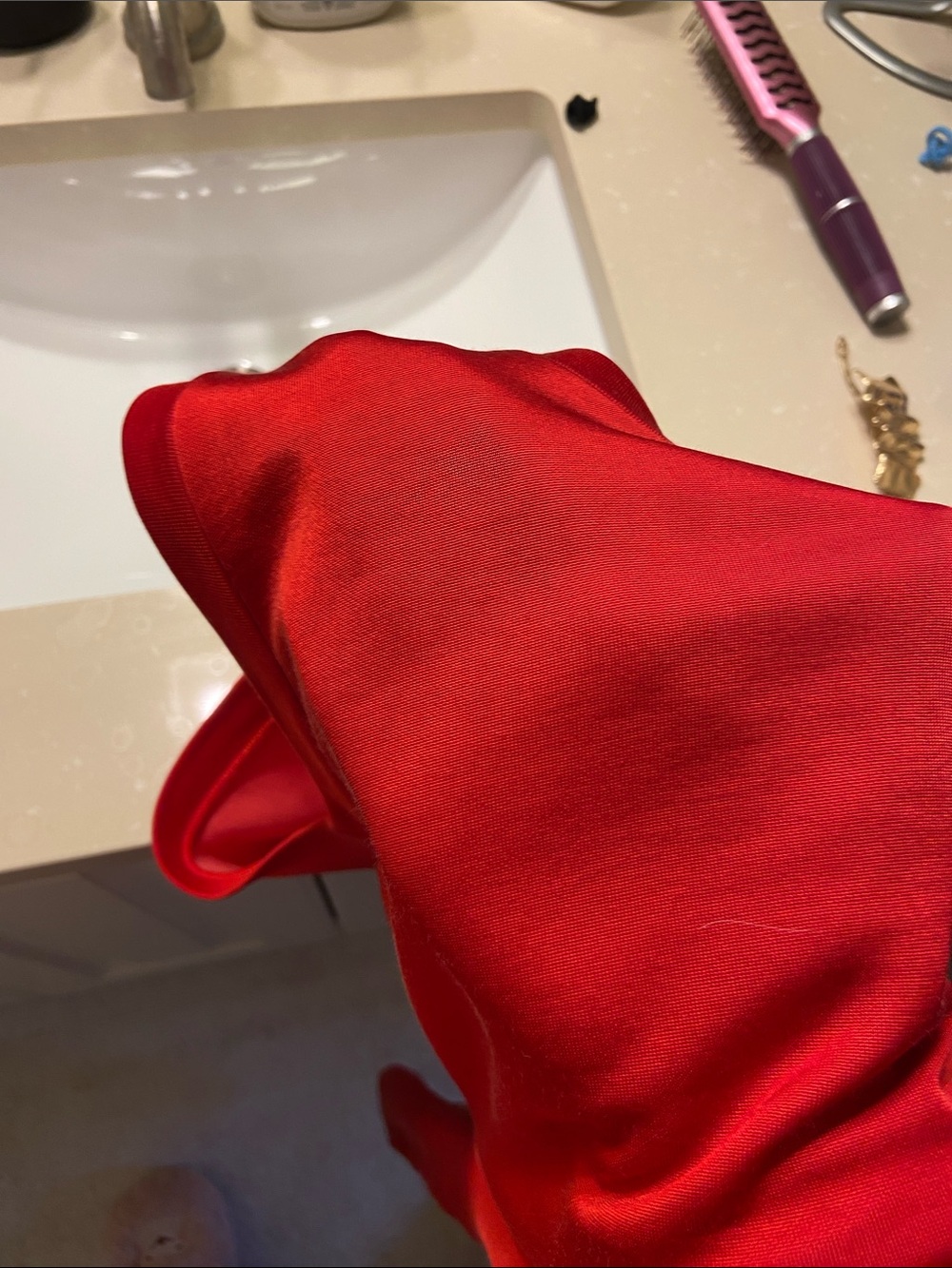 MM6 by Maison Martin Margiela red asymmetrical midi dress - Picture 9 of 9